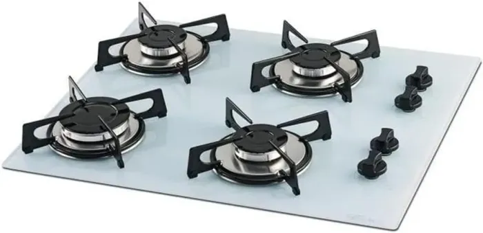 Cooktop Fischer 4 bocas a gás e Kit de Panelas