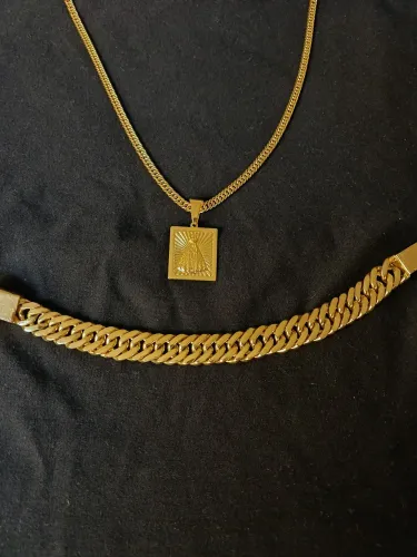 Kit Banhado a Ouro - Corrente + Pulseira