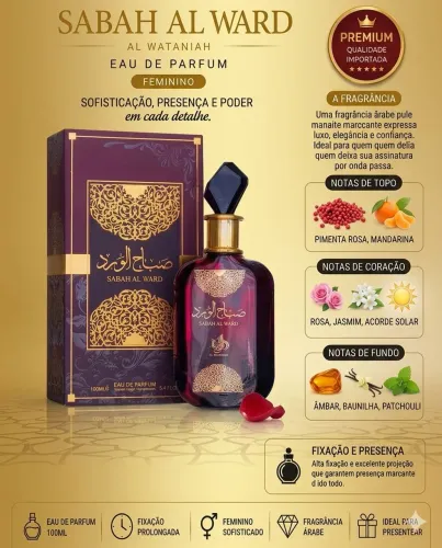 Perfume Árabe Saba Al Ward 