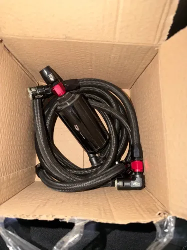 Filtro de combustível externo Metal Horse com linhas aeroquip