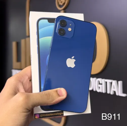 LOJA FÍSICA. IPHONE 12 64GB AZUL | TODO ORIGINAL | PREÇO PRA SAIR HOJE 