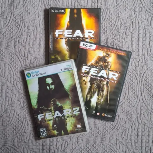 Lote F.E.A.R. PC - FEAR 1 (5 CDs) + Extraction Point + FEAR 2