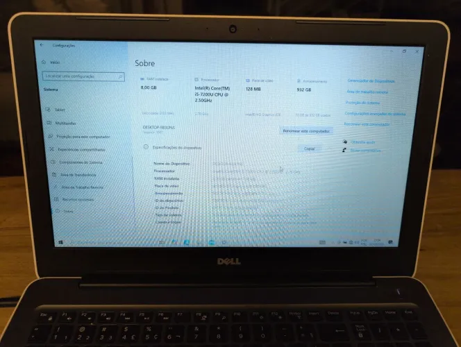 Notebook Dell Inspiron 15