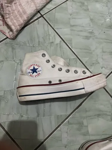 Converse All Star Chuck Taylor cano alto branco