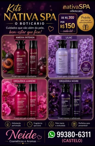 Kits Boticário Nativa Spa