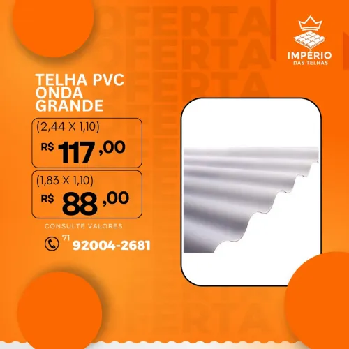 TELHA PVC ONDA GRANDE