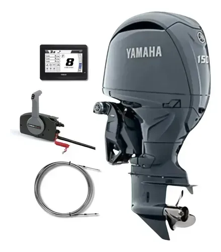 Yamaha 150HP Comando Cinza - Motor De Popa