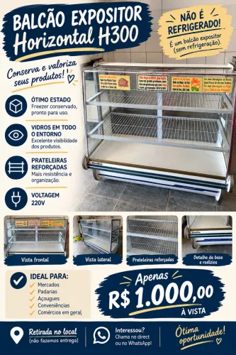 Balcão expositor