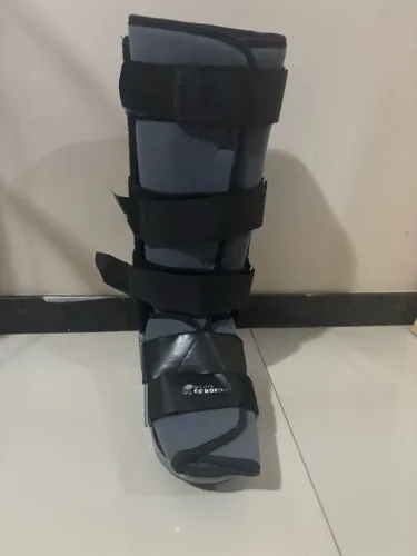 Bota Imobilizadora Robofoot Salvapé Longa (Cinza/Preto) - Seminova / Usada