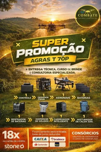 Kit de drone agrônomo DJI T70