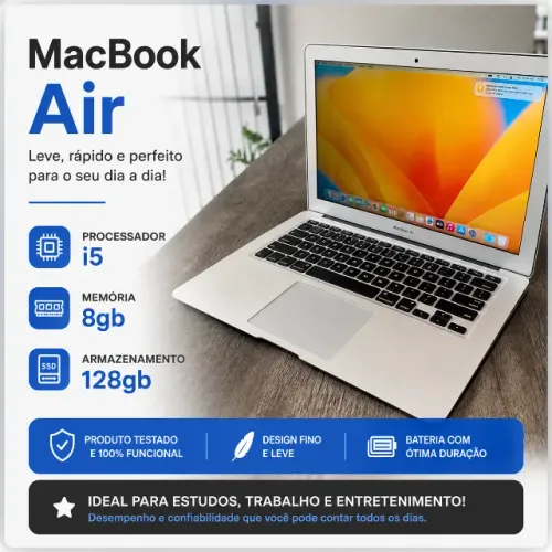 MacBook Air - i5 - 8gb - 128gb SSD