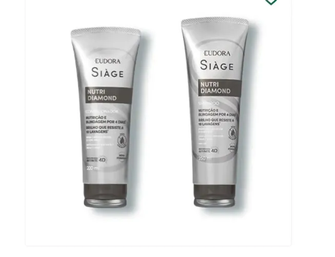 Kit siage shampoo e condicionador eudora lacrado