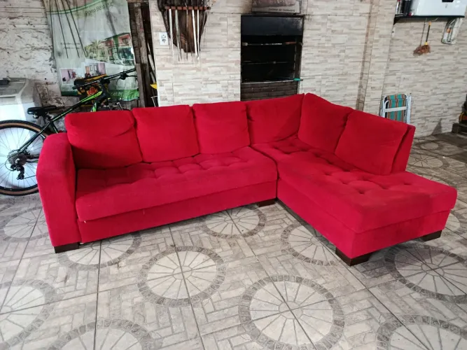 Vendo sofá cama retrátil de canto 2x70 de comprimento por 1x90 de em boas condições