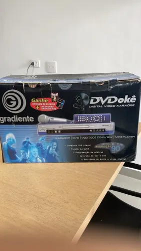 Karaokê DVDokê gradiente completo- NA CAIXA SEM USO