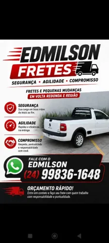 Faço pequenos frete em volta redonda e região sul fluminense