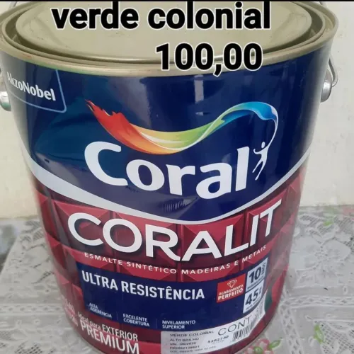 Tinta esmalte verde colonial 