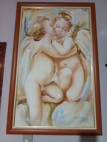 Quadro réplica, "O beijo dos anjos". Mede 1,00 x 0,70. Visite meu perfil,+ itens a venda.