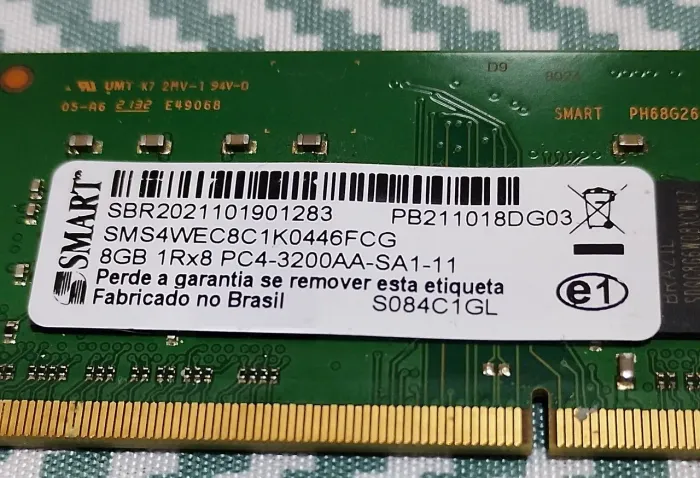 Memória smart 8gb ddr4