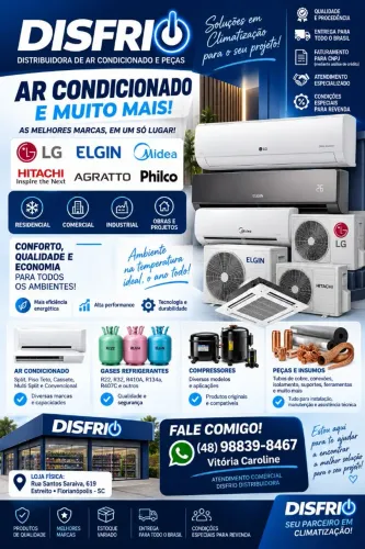 ? DISFRIO | Distribuidora de Ar-condicionado, Peças e insumos.