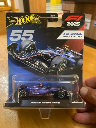 Hot Wheels premium F-1 2025 Atlassian Williams racing # 55