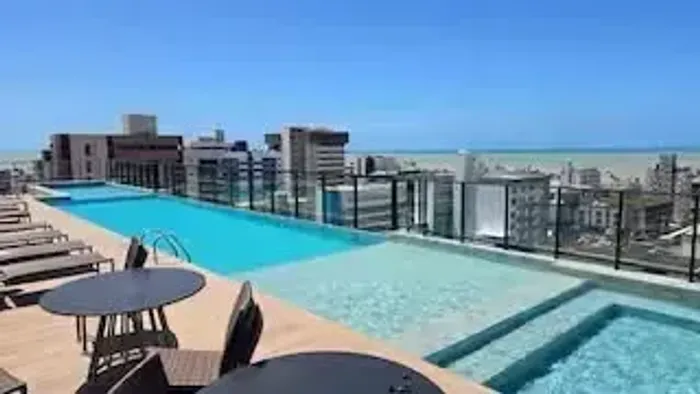 Flat à Venda 17m² 1 Suíte Piscina Porteira Fechada Tambaú/ João Pessoa