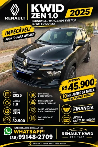 Renault Kwid Zen 1.0 Flex 12V 5P Mec. 2025