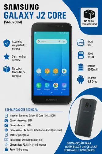 Celular Samsung Galaxy J2 Core