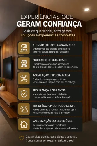 Painel Ripado Metalico
