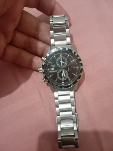 Relógio Citizen Quartz Cronógrafo Original 0510-S110912 Aço Inox WR100