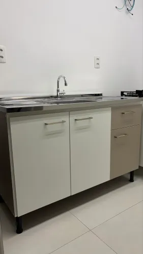 Pia cozinha com balcão mdf