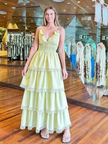Vestido Farm_ lançamento verão 'Artesanal Romântico' - M/G - na tag ?