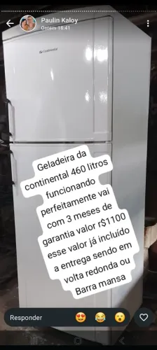Geladeira continental 460l
