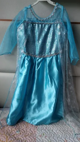 Fantasia Elsa 5-6 anos