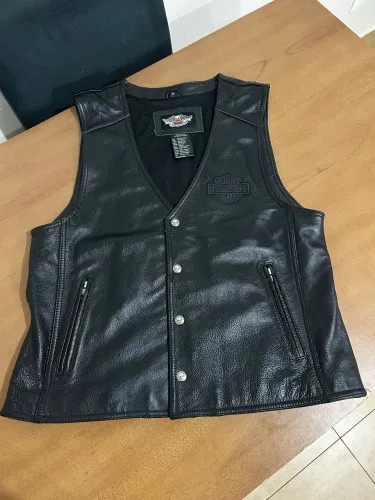 Colete Harley Davison Black Skull 