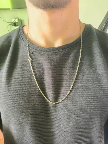 Cordão de prata banhada 4,2grama