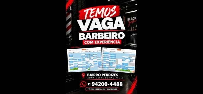 Vaga para barbeiro