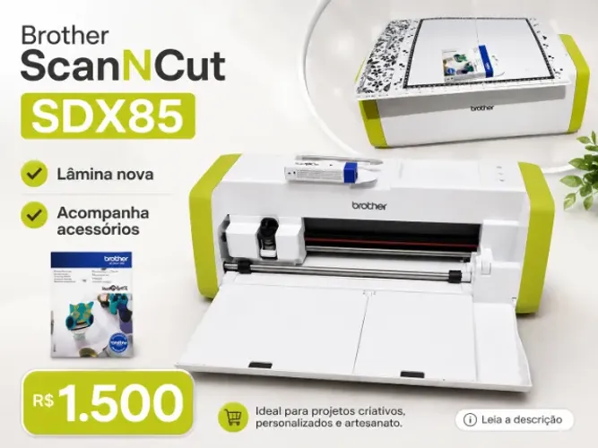Scanncut sdx85 - Impressora de Corte Papelaria Personalizada