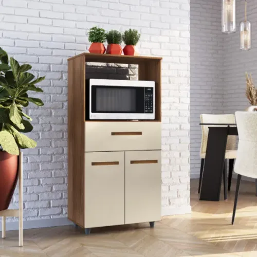 Balcão Multiuso Luna Forno Microondas Novo na Promoção