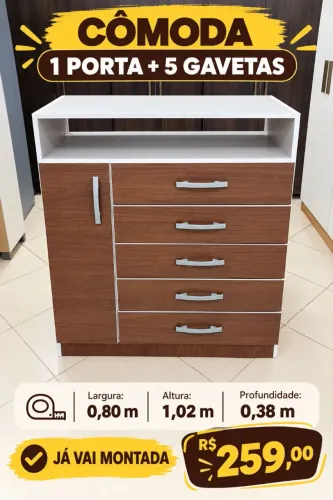 Cômoda nova montado
