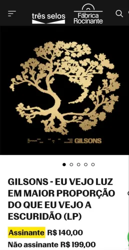 LP GILSONS - EU VEJO LUZ EM MAIOR PROPORÇÃO DO QUE EU VEJO A ESCURIDÃO