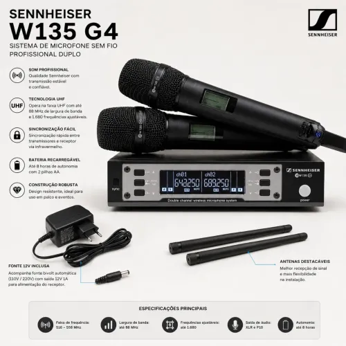 Microfone sennheiser 