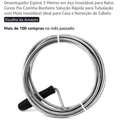 Cabo desentupidor