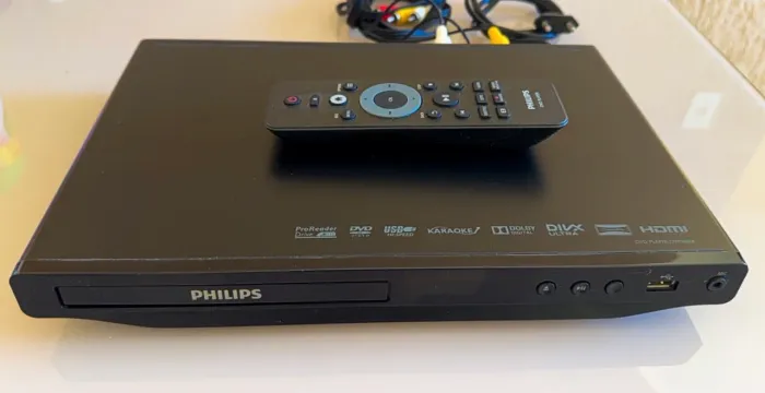 DVD Philips HDMI USB Karaokê com Controle Original