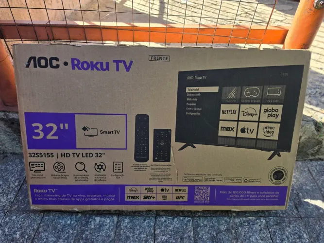 Smart TV 32 polegadas AOC nova zero lacrada