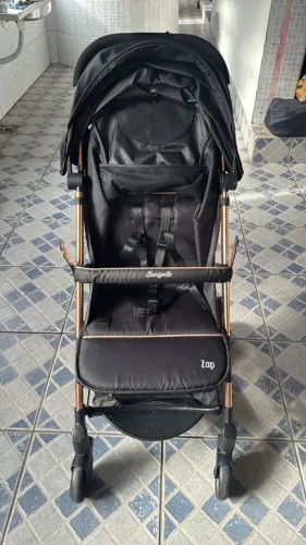 Carrinho de Bebê ZAP Metal Cobre Burigotto Compacto Dobrável