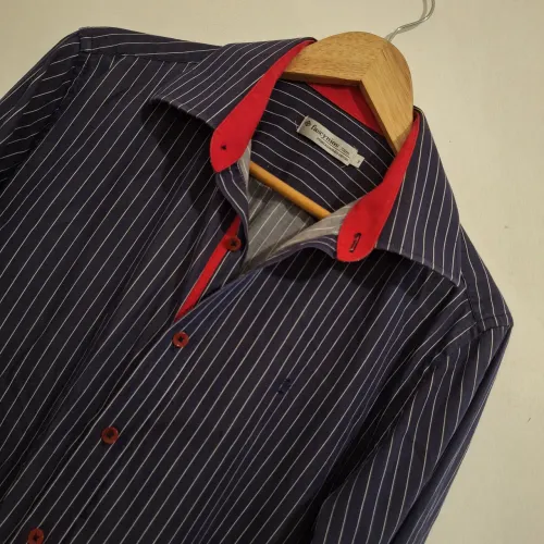 Camisa social Fascynios M tam.3 puro algodão. 