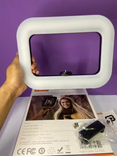 Ring Led Light Portátil SLF-21 A?Gold