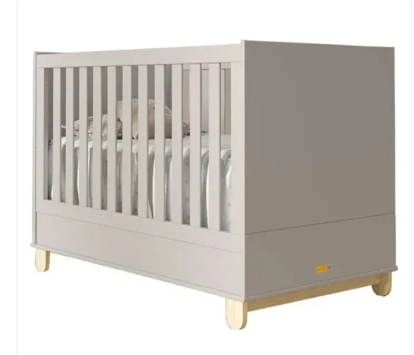 Berço Matic Zupy cinza que vira mini cama ? excelente estado 