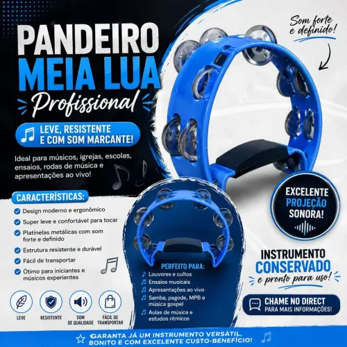 Pandeiro meia lua