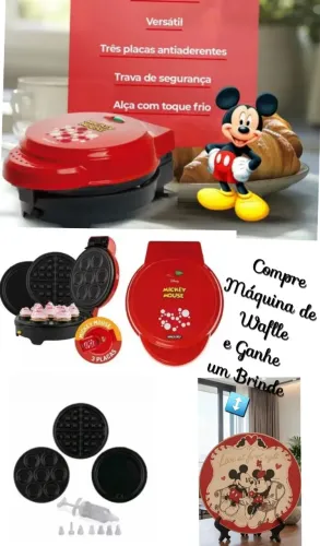 Máquina de Cupcake Waffle Disney